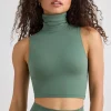 Oh Polly Women'S Clothing Sale - $65 And Under | Women'S Clothing Sale - $40 And Under^Soft Active Turtleneck Tank Top in Khaki