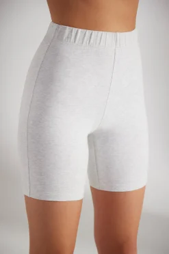 Oh Polly Women'S Clothing Sale - $65 And Under | Women'S Clothing Sale - $40 And Under^Soft Cotton Biker Shorts in Heather Grey HeatherGrey