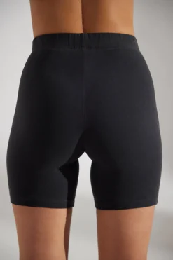 Oh Polly Women'S Clothing Sale - $65 And Under | Women'S Clothing Sale - $40 And Under^Soft Cotton Biker Shorts in Washed Black WashedBlack