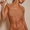 Oh Polly Lounge & Intimates | Bride To Be^Soft Mesh Bandeau Bra in Honey