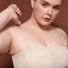 Oh Polly Lounge & Intimates | Bride To Be^Soft Mesh Bandeau Bra in Beige
