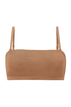 Oh Polly Lounge & Intimates | Bride To Be^Soft Mesh Bandeau Bra in Honey
