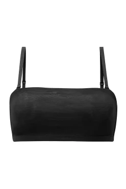 Oh Polly Lounge & Intimates | Bride To Be^Soft Mesh Bandeau Bra in Black