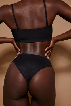 Oh Polly Lounge & Intimates | Bride To Be^Soft Mesh Bandeau Bra in Black