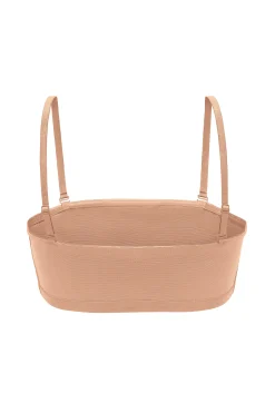 Oh Polly Lounge & Intimates | Bride To Be^Soft Mesh Bandeau Bra in Warm Peach WarmPeach