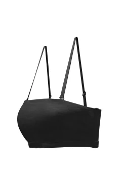 Oh Polly Lounge & Intimates | Bride To Be^Soft Mesh Bandeau Bra in Black