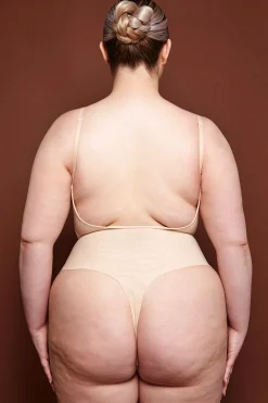 Oh Polly Lounge & Intimates | Bride To Be^Soft Mesh Bodysuit in Beige