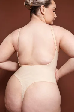 Oh Polly Lounge & Intimates | Bride To Be^Soft Mesh Bodysuit in Beige