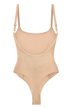 Oh Polly Lounge & Intimates | Bride To Be^Soft Mesh Bodysuit in Beige