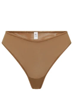 Oh Polly Lounge & Intimates | Bride To Be^Soft Mesh Brief in Almond