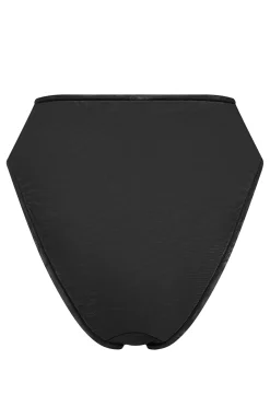Oh Polly Lounge & Intimates | Bride To Be^Soft Mesh High Waisted Knicker in Black