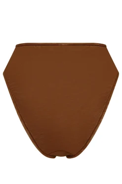 Oh Polly Lounge & Intimates | Bride To Be^Soft Mesh High Waisted Knicker in Chestnut