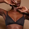 Oh Polly Lounge & Intimates | Bride To Be^Soft Mesh Single Layer Triangle Bra in Black