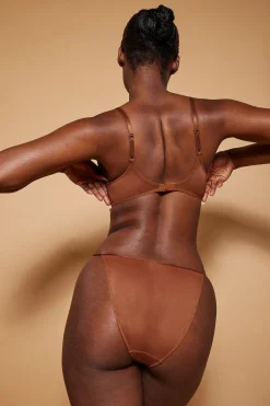 Oh Polly Lounge & Intimates | Bride To Be^Soft Mesh Single Layer Triangle Bra in Chestnut