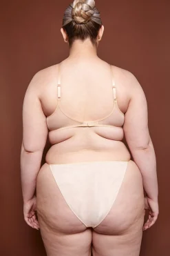 Oh Polly Lounge & Intimates | Bride To Be^Soft Mesh Single Layer Triangle Bra in Beige