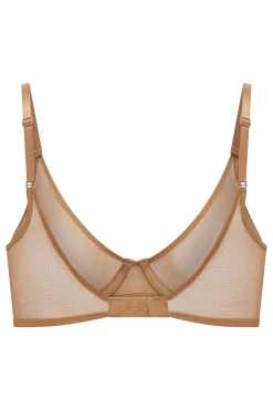 Oh Polly Lounge & Intimates | Bride To Be^Soft Mesh Single Layer Underwired Bra in Almond