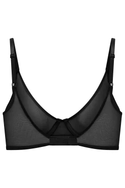 Oh Polly Lounge & Intimates | Bride To Be^Soft Mesh Single Layer Underwired Bra in Black