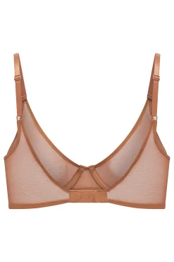 Oh Polly Lounge & Intimates | Bride To Be^Soft Mesh Single Layer Underwired Bra in Honey