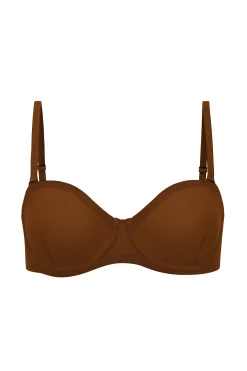 Oh Polly Lounge & Intimates | Bride To Be^Soft Mesh Strapless Bra in Chestnut