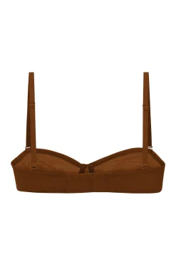 Oh Polly Lounge & Intimates | Bride To Be^Soft Mesh Strapless Bra in Chestnut