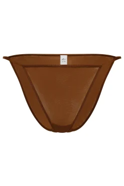 Oh Polly Lounge & Intimates | Bride To Be^Soft Mesh String Bikini in Chestnut Chesnut