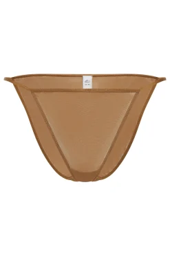 Oh Polly Lounge & Intimates | Bride To Be^Soft Mesh String Bikini in Almond