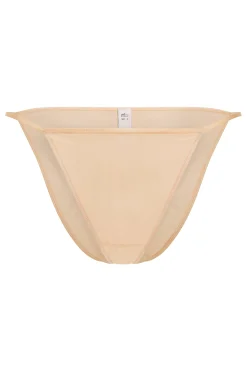 Oh Polly Lounge & Intimates | Bride To Be^Soft Mesh String Bikini in Beige