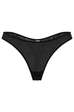 Oh Polly Lounge & Intimates | Bride To Be^Soft Mesh Thong in Black