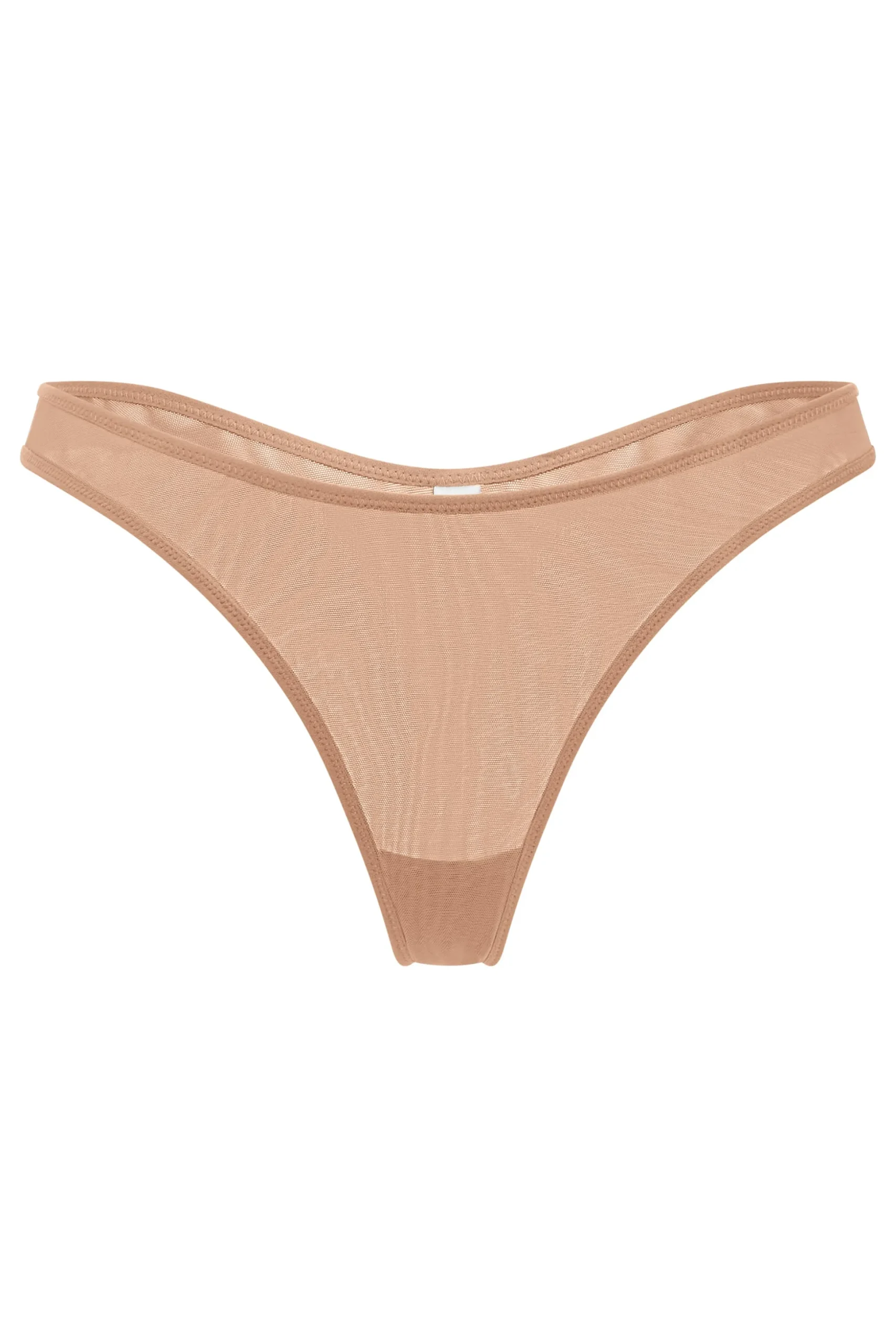 Oh Polly Lounge & Intimates | Bride To Be^Soft Mesh Thong in Warm Peach WarmPeach