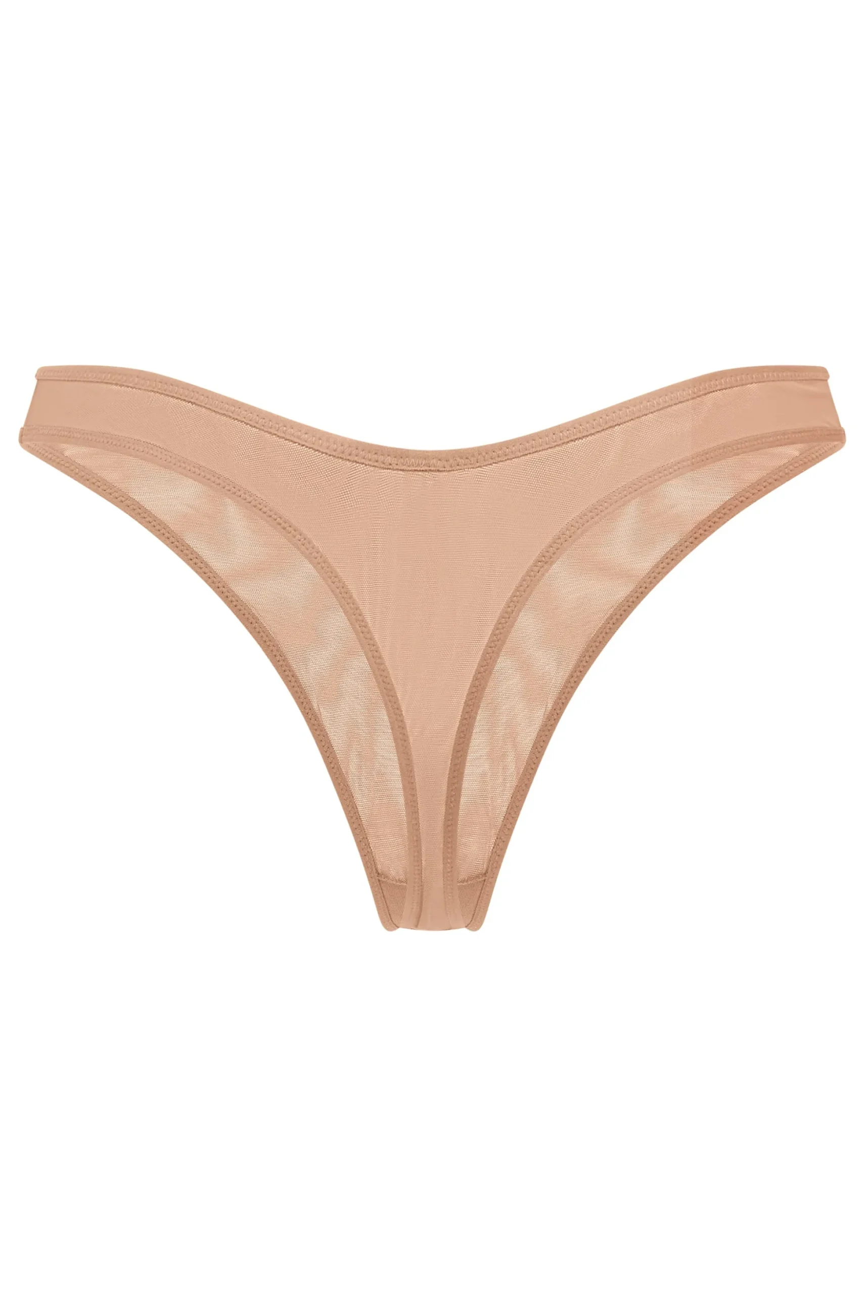 Oh Polly Lounge & Intimates | Bride To Be^Soft Mesh Thong in Warm Peach WarmPeach