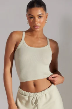 Oh Polly Women'S Clothing Sale - $65 And Under | Women'S Clothing Sale - $40 And Under^Soft Rib Tank Top in Limestone