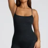 Oh Polly Women'S Clothing Sale - $65 And Under | Women'S Clothing Sale - $40 And Under^Strappy Low Back Pointelle Romper in Black