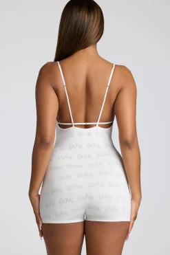 Oh Polly Women'S Clothing Sale - $65 And Under | Women'S Clothing Sale - $40 And Under^Strappy Low Back Pointelle Romper in White