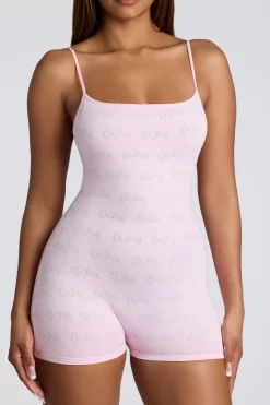 Oh Polly Women'S Clothing Sale - $40 And Under | Women'S Clothing Sale - $65 And Under^Strappy Low Back Pointelle Romper in Baby Pink BabyPink