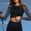 Oh Polly Tops^Super Sculpt Base Layer Top in Black