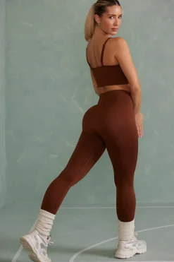 Oh Polly Women'S Clothing Sale - $65 And Under^Super Sculpt Full Length Leggings in Copper Brown CopperBrown