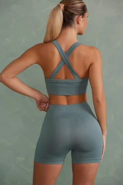 Oh Polly Matching Sets | Shorts^Super Sculpt Mini Shorts in Mineral Green MineralGreen