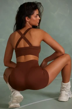 Oh Polly Women'S Clothing Sale - $40 And Under | Women'S Clothing Sale - $65 And Under^Super Sculpt Mini Shorts in Copper Brown CopperBrown