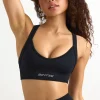 Oh Polly Matching Sets | Sports Bras^Super Sculpt Seamless Cross-Back Sports Bra in Black