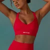 Oh Polly Women'S Clothing Sale - $65 And Under | Women'S Clothing Sale - $40 And Under^Super Sculpt Seamless Cross Back Sports Bra in Tango Red TangoRed
