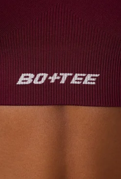 Oh Polly Matching Sets | Sports Bras^Super Sculpt Seamless Cross Back Sports Bra in Plum