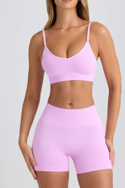 Oh Polly Matching Sets | Shorts^Super Sculpt Seamless High-Waist Mini Shorts in Violet Pink VioletPink