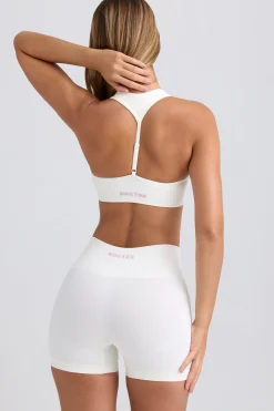 Oh Polly Matching Sets | Shorts^Super Sculpt Seamless High-Waist Mini Shorts in Eggshell