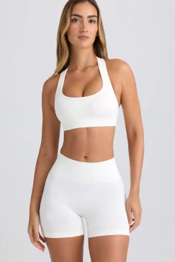 Oh Polly Matching Sets | Shorts^Super Sculpt Seamless High-Waist Mini Shorts in Eggshell