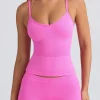 Oh Polly Matching Sets | Tops^Super Sculpt Seamless Longline Tank Top in Sugar Pink SugarPink