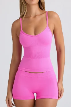 Oh Polly Matching Sets | Tops^Super Sculpt Seamless Longline Tank Top in Sugar Pink SugarPink