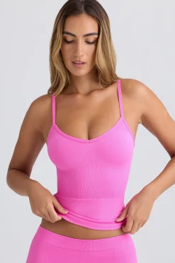 Oh Polly Matching Sets | Tops^Super Sculpt Seamless Longline Tank Top in Sugar Pink SugarPink