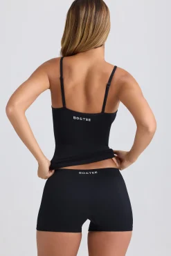 Oh Polly Shorts | Matching Sets^Super Sculpt Seamless Mid-Rise Mini Shorts in Black