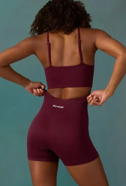 Oh Polly Matching Sets | Shorts^Super Sculpt Seamless Mini Shorts in Plum