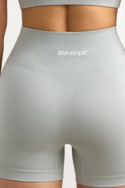 Oh Polly Matching Sets | Shorts^Super Sculpt Seamless Mini Shorts in Fog IceGrey